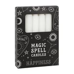 Magic Spell Candles, White Protection Candle to Attract Happiness Ideal for Candle Magic Rituals & Ceremonies, Pack of 12