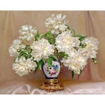 Paint by Number Kits for Adult,DIY Oil Painting for Kids,Portrait Painted Handmade Art on Wall White Jade Flower vase