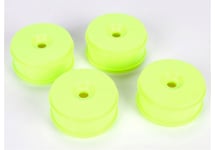 TLR 1/8 Buggy Dish Wheel, Yellow (4): 8IGHT 3.0