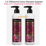 TRESemme Colour Sulphate Free system colour Shineplex with Camellia oil 2X290ML