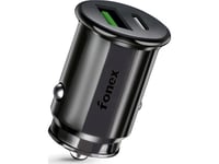 Ładowarka Fonex Car Charger 36W Usb + Type-C Pd By Fonex Black