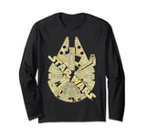 Star Wars Millennium Falcon Sash Top View Poster Long Sleeve T-Shirt