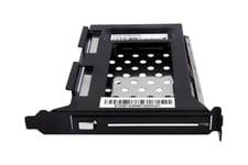 StarTech.com 2.5in SATA Removable Hard Drive Bay for PC Expansion Slot - Storage bay adapter - black - S25SLOTR - adapter för lagringsfack