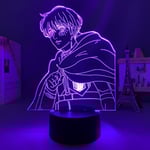 Attack on Titan Armin Arlert lampa Anime Ljus 3D LED Nattlampa 16 Färgväxlande Bordlampa för Heminredning Dekorativ Julgåva Barn Manga Li