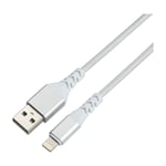 Dacota Platinum USB-Lightning Johto 2 M, valkoinen