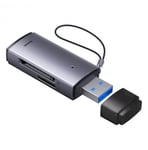 Baseus Lite Series adapter SD / TF USB card reader gray