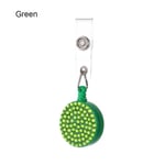 1pcs Badge Holder Key Ring Anti-lost Clip Green