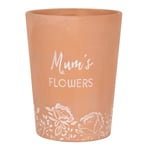 Something Different Mum´s Flowers Terracotta Plant Pot One Size
