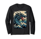 Aesthetic Vintage Dragon Japan Style Asian Japanese Dragon Long Sleeve T-Shirt