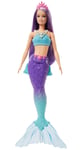Barbie Dreamtopia Mermaid Doll (Purple Hair) With Blue & Purple Ombre Mermaid Tail and Tiara, Toy for Kids Ages 3 Years Old and Up