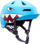 Bern Nino 2.0 MIPS Flip Visor Youth Helmet -Matte Shark Bite Blue Size M 55-59cm