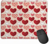 Gaming Mouse Pad Love Valentine's Day Patchwork Funny Design Non-Slip Rubber Base Textured Surface Game Mouse Pads Gift for Guy, Funny Gifts Mouse Pad faster speed 25 * 30cm