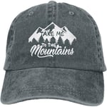 Yunmic Take Me to The Mountains Unisex Adjustable Baseball Caps Denim Hats Cowboy Sport Outdoor