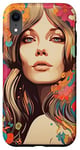 Coque pour iPhone XR Femme Années 70 Design Art Rétro-Nostalgie Culture Pop