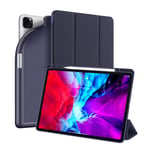 XINXIUTU Case For iPad Pro 12.9" 2020 Ultra Slim Light Smart Folio Trifold Stand Case Cover with Auto Wake up For iPad Model:A2229 and A2233 -Dark Blue