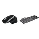 Logitech MX Master 3S for Mac - Wireless Bluetooth Mouse with Ultra-fast Scrolling, Ergo, 8K DPI & K120 Wired Business Keyboard for Windows or Linux, USB Plug-and-Play, Full-Size