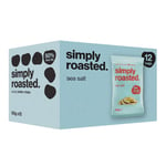 Simply Roasted – Sea Salt Crisps 12 x 93g Share Bag | 50% less fat | 25% less salt | Less than 99 calories | triple roasted crunchy potato crisps (Box of 12 x 93g bags)