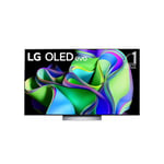 LG OLED evo OLED55C34LA.API TV 139,7 cm (55 ) 4K Ultra HD Smart TV Wifi Argent - Neuf