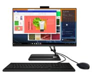 Lenovo IdeaCentre AIO 3 Desktop PC 23.8" (AMD Ryzen 3 3250U processor, 4 GB RAM, 256 GB SSD, Windows 11 Home 64) - All-in-One Computer, Calliope Wireless Keyboard/Mouse (Black)