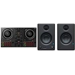 Pioneer DJ DDJ-200 Smart DJ Controller & PreSonus Eris E3.5, 3.5", 2-way, High-Definition Multimedia Studio Monitors (Pair), Black
