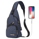 Vattentät axelväska crossbody ryggsäck för män kvinnor axelväska
