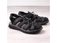 Rieker Herrar komfort sandaler inbyggd sort Rieker 26770-00 43