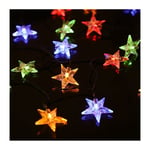 Guirlande Lumineuse Sun Star, Solar Outdoor Fairy Tale Light Solarstar String Light Extérieur étanche (6M 30LED, Multicolor)
