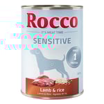 Ekonomipack: Rocco Sensitive 24 x 400 g - Lamm & ris
