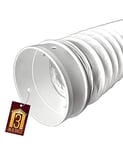 Universal Tumble Dryer Vent Hose Extension Kit 4" 102mm 2 Metre Including Connector/Fixing Studs