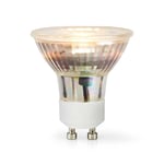 Nedis LED-lampe GU10, 345 lm, 4,5W - Gennemsigtig