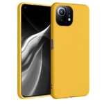 kwmobile TPU Case Compatible with Xiaomi 11 Lite (5G) NE/Mi 11 Lite (5G) - Case Soft Slim Smooth Flexible Protective Phone Cover - Honey Yellow