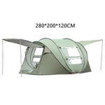 shunlidas Throw Pop Up Tent 5-6 Person Outdoor Automatic Tents Double Layers Large Family Tent Waterproof Camping Hiking Tent-5-8 peopleArmy green_China
