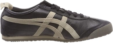 ONITSUKA TIGER Unisex Adults' Mexico 66 Fitness Shoes, Black/Feather Grey 001), 10 UK