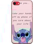 Apple iPhone 16e Genomskinligt Skal Stitch Lycka till