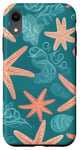 Coque pour iPhone XR Imprimé coquillage corail étoile de mer tendance vague