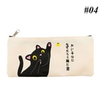 Cat Pencil Case Canvas Pen Bag Oxford Cloth 4