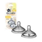 Tommee Tippee Closer To Nature Medium Flow Teat Twin Pack