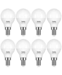 E14 LED Light Bulb Cool Light 6000K, SES Small Edison Screw Golf Ball P45 Bulb, 6W (Equivalent to 40W), 540 Lumen, Non-Dimmable, 8-Pack