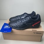 MIZUNO Monarcida Neo II Junior AS Astro Turf Football Boots Black/Red UK 3.5