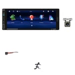 Bilradio MP5-spelare, trådlös Carplay, Android Auto, Trådbunden med Cam DVR