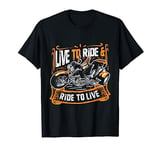 Live To Ride & Ride To Live Cool Triker Trike Bike T-Shirt
