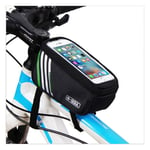 B-SOUL bicycle bike storage bag with touch screen view - Black