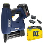 Rapid BTX553 18V P4A Battery-Powered Staple Gun Kit – Cordless Upholstery & Craft Stapler, Finewire Staples and Brads, Heavy Duty & Portable, Includes 2.5Ah Battery, Charger & Case (5001507)