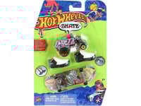 Mattel Hot Wheels Skateboard + Skor + Bil Hvk46