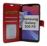 Crazy Horse Wallet Samsung Galaxy S20 FE/S20 FE 5G (Röd)