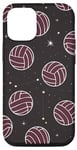Coque pour iPhone 12/12 Pro Volleyballballon-rose esthétique femmes filles