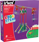 K'NEX STEAM Education | Levers and Pulleys Building Set | Educational Toys for Kids, 139 Piece STEM Learning Kit, Engineering Construction for Kids Ages 8+ | Basic Fun 79319