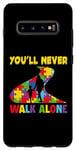 Galaxy S10+ Autism Dad Support Alone Puzzle You'll Never Walk Case