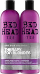 Bed Head by TIGI Dumb Blonde Shampoo and Conditioner for Blonde Hair, 2x750 ml