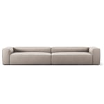 Decotique Grand 6-Seters Sofa, Sandshell Beige Micro Chenille
